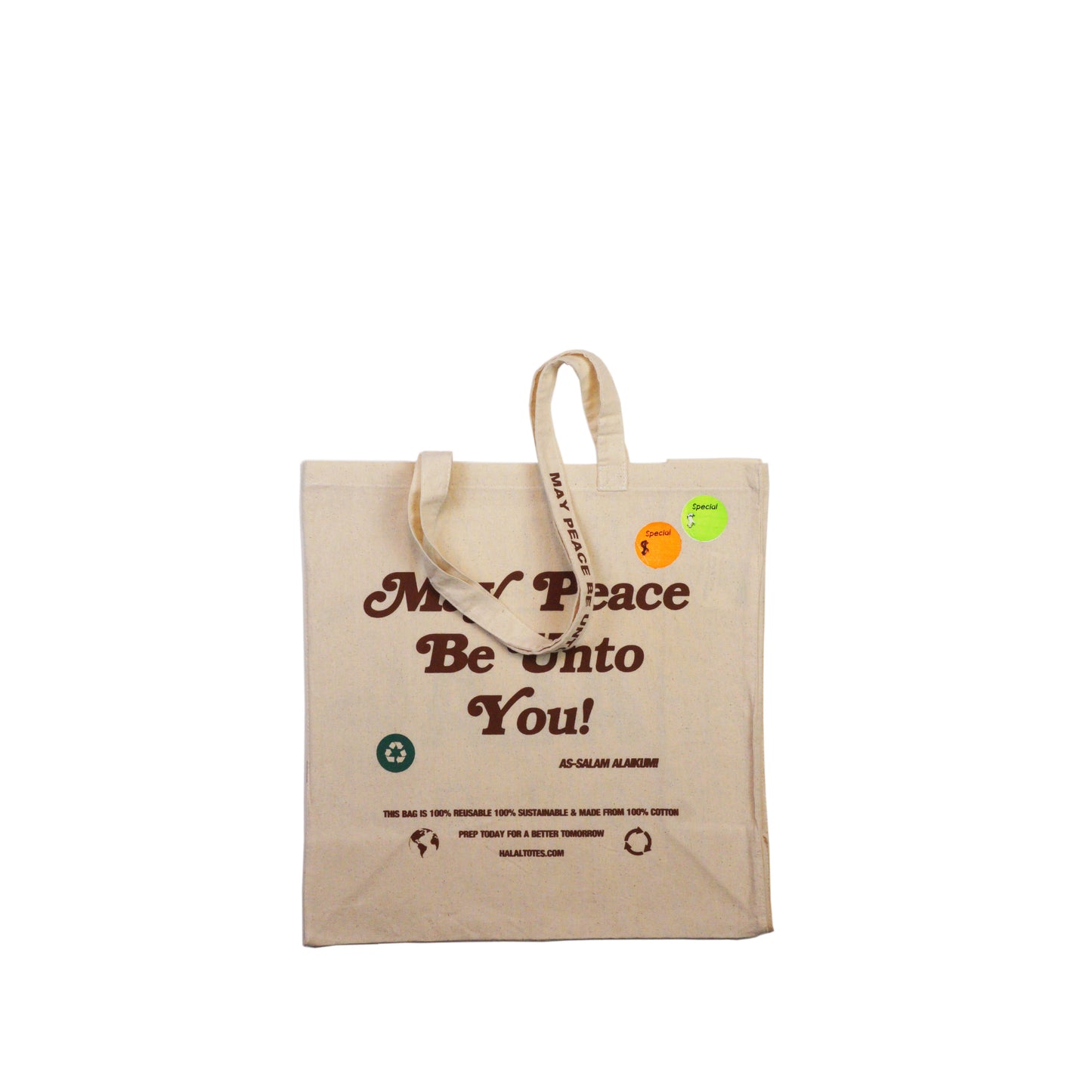Green Halal Shopping Tote