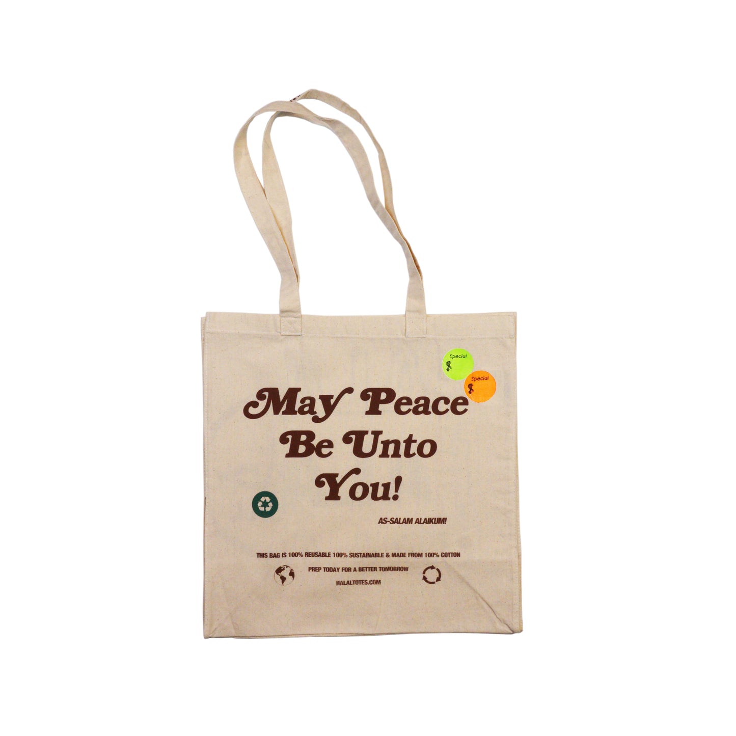 Green Halal Shopping Tote