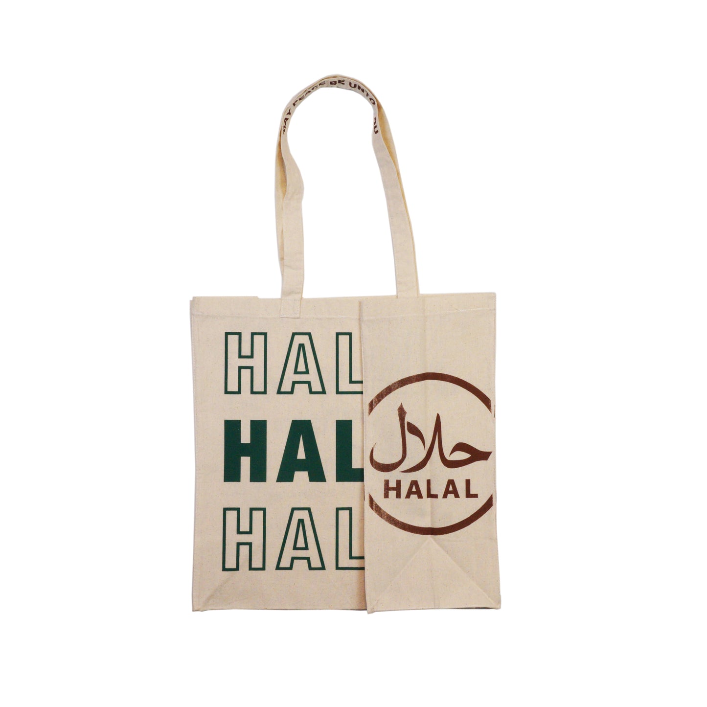 Green Halal Shopping Tote