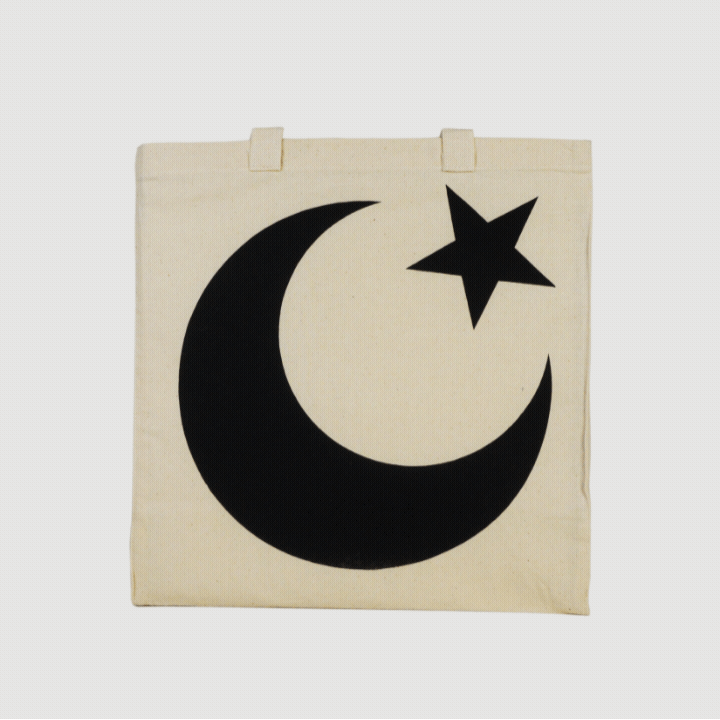 Star & Crescent Natural Tote