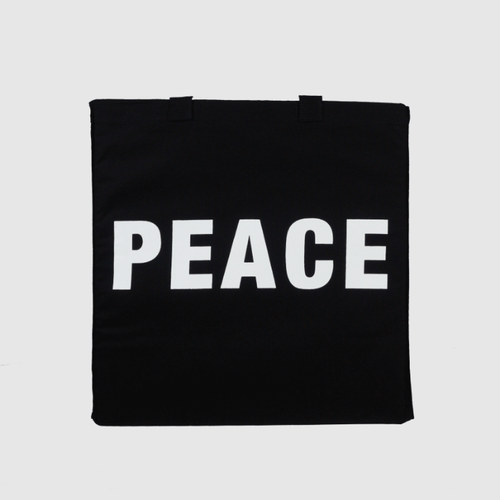 Peace Bold Black Tote
