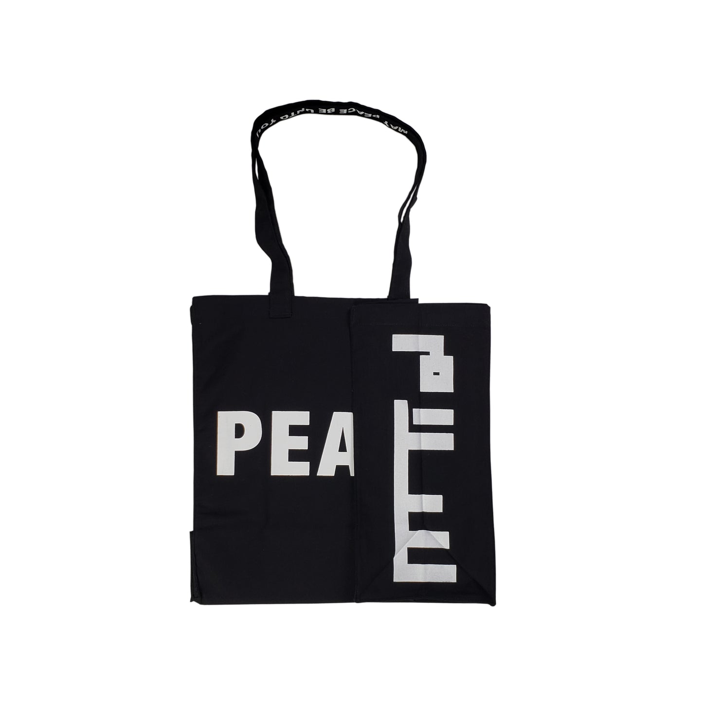 Peace Bold Black Tote