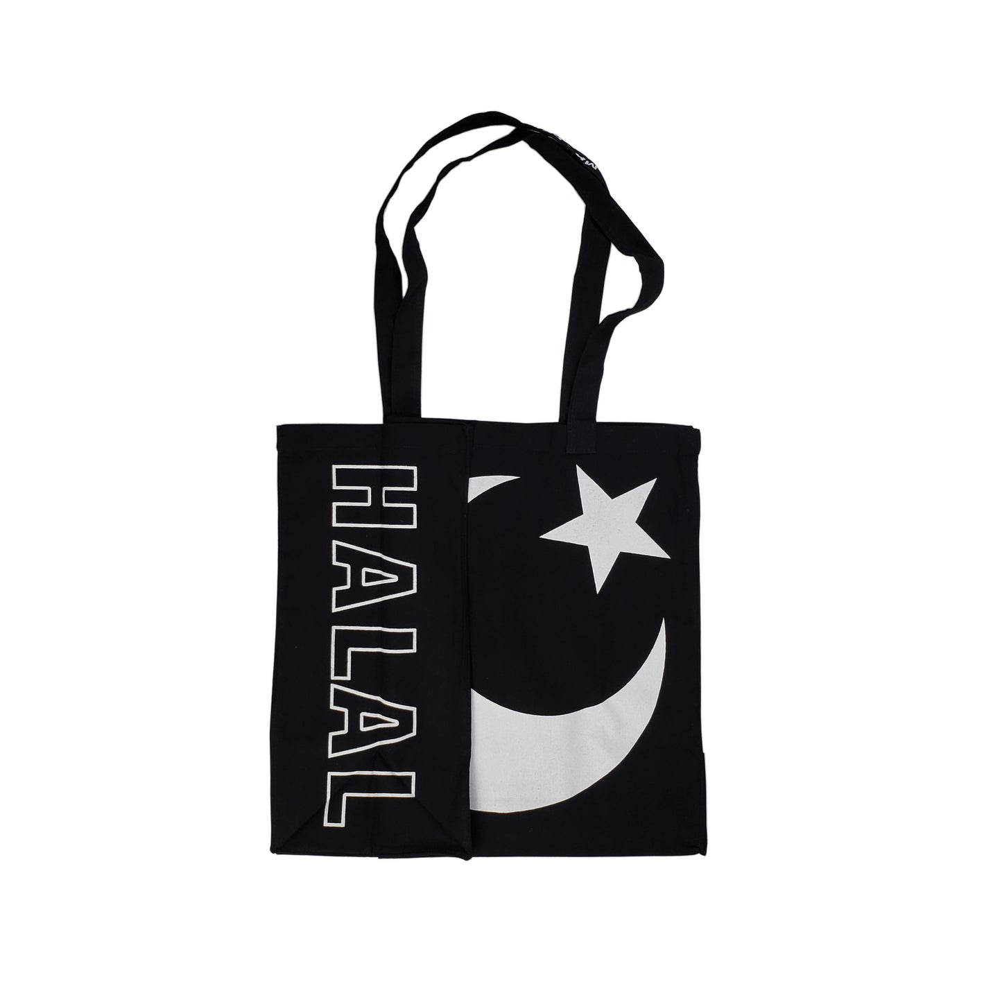 Star & Crescent Black Tote
